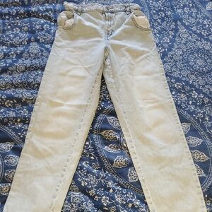 Zara Light Wash Straight Leg Jeans